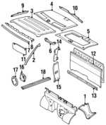 964003B020 - : Sun-Visor for Nissan Image