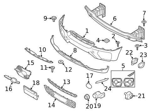 Bumper & Components - Front for 2013 BMW X6 #0