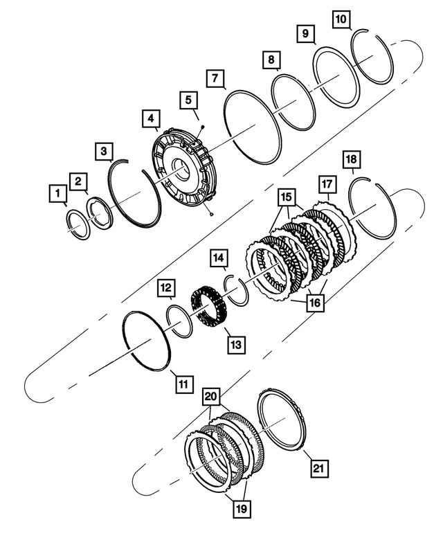 68263853AA - Automatic Transmission Multi-Speed: Transmission 2nd And 4th Clutch Piston Retainer for Mopar Image image