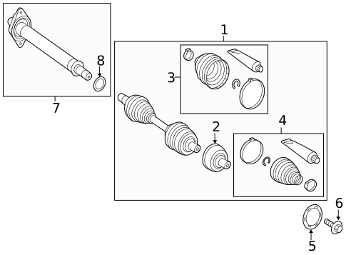CV Components for 2019 Mercedes-Benz CLA45 AMG #0