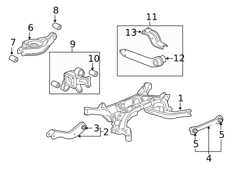Rear Suspension for 2008 Saturn Vue #2