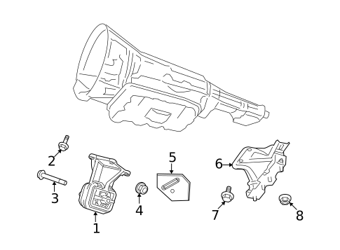 Engine & Trans Mounting for 2010 Dodge Ram 1500 #1