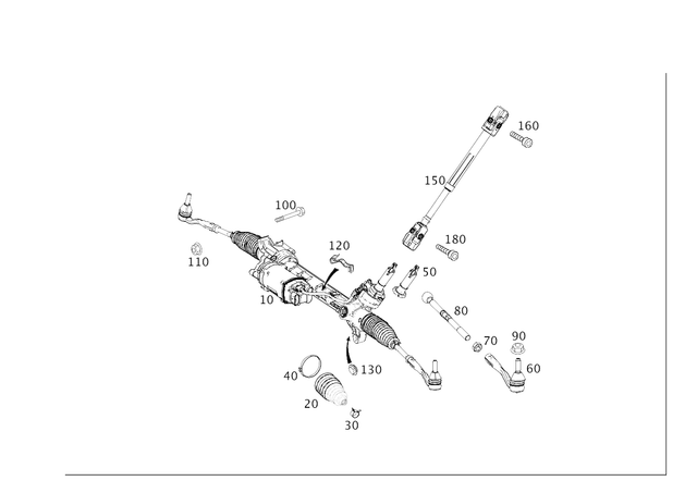 292460190064 - Steering: Steering Gear for Mercedes-Benz Image image
