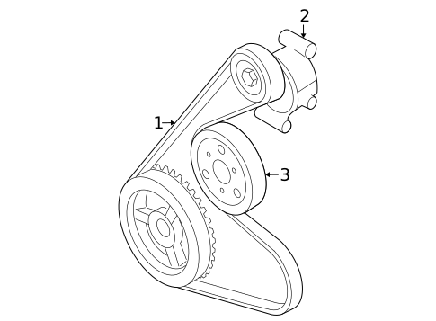 Accessory Drive Belt System Components for 2007 Mercury Mariner #0
