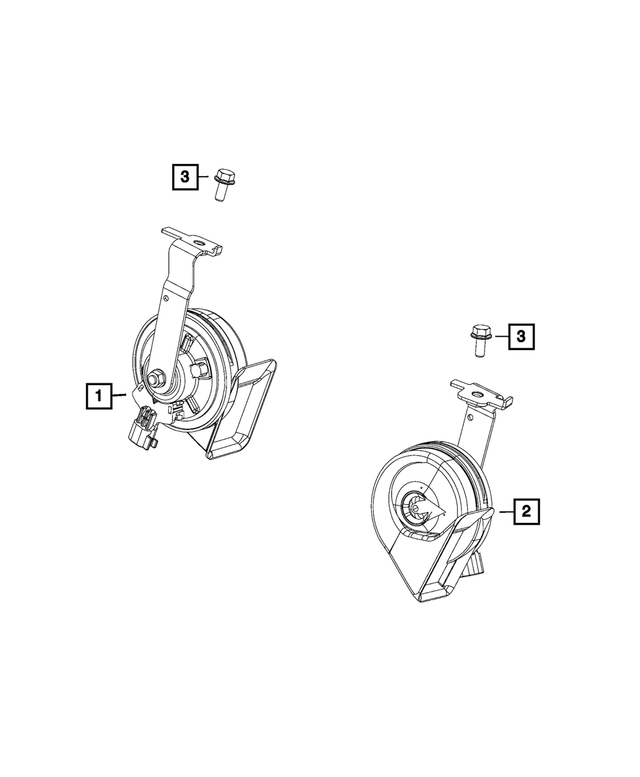 68470631AA - Electrical: Horn for Mopar Image