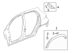 11561329 - Body: Wheel Opening Molding Retainer for GM Image
