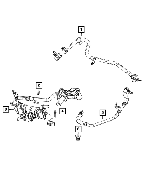68298443AB - Cooling: Supply Tube Hose for Mopar Image