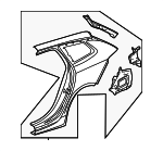 39238647 - : Quarter Panel for Buick: Regal TourX Image