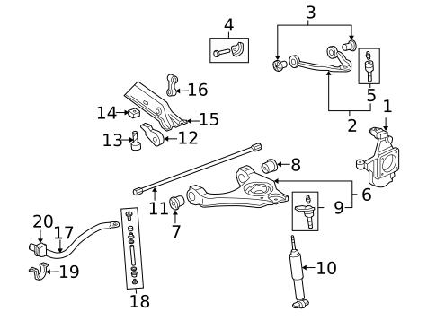 Suspension Components for 2005 Chevrolet Silverado 3500 #0