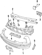 E5CY8190A - Body: Bumper Cover for Mercury: Capri Image