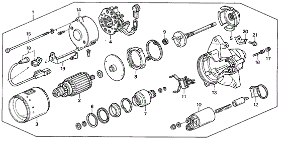 AT Starter Motor (Mitsuba) for 1992 Acura Vigor #0
