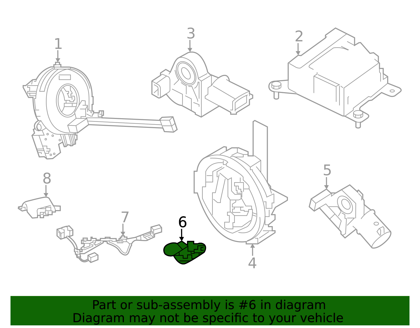 2013-2026 Nissan Air Bag Seat Sensor Mat 98853-6RR0A | Parts for