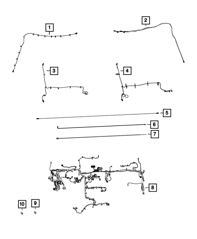« 68268939AD –  : Panneau D`instruments Cablage pour Mopar Image »
