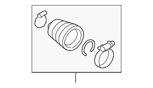 31608680223 - Front Drive Axle: Inner Boot for BMW: 230i xDrive, 330i xDrive, Alpina XB7, M2, M240i xDrive, X3, X4, X5, X6, X7, XM Image