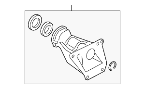 31508699441 - Suspension: Support Bracket for BMW: 530i, 540i, 740i, 750e xDrive, 750i, 750i xDrive, 760i xDrive, 840i xDrive, M5, M550i xDrive, M760i xDrive, M8, M8 Gran Coupe, M850i xDrive, M850i xDrive Gran Coupe, X5, X6, X7, XM Image