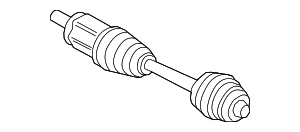 31608486204 - Front Drive Axle: Axle Assembly for BMW: X5, X6, X7 Image