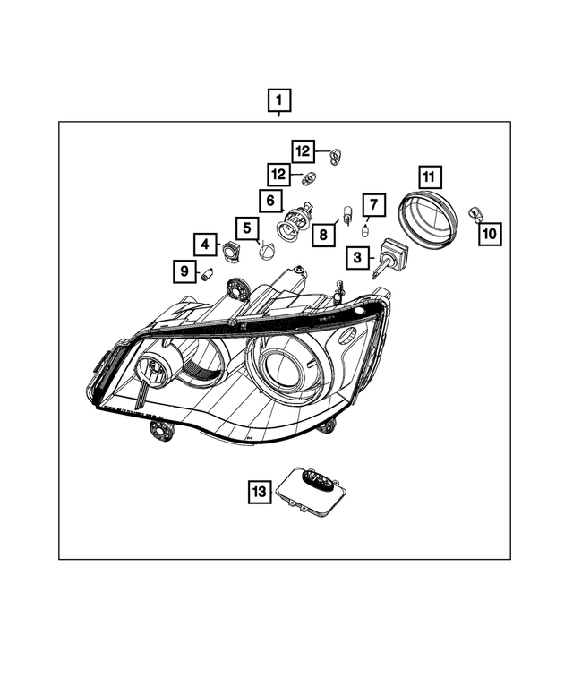 5103363AA - Electrical: Headlamp Vent for Mopar Image
