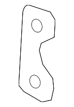 4637232900 - Body: Lower Hinge Plate for Mercedes-Benz Image