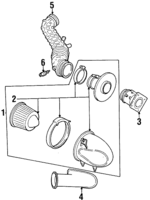 F6ZZ9600AD - : Air Cleaner Assembly for Ford Image