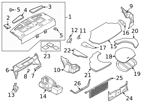 INTERIOR TRIM - REAR BODY for 2004 INFINITI M45 #0