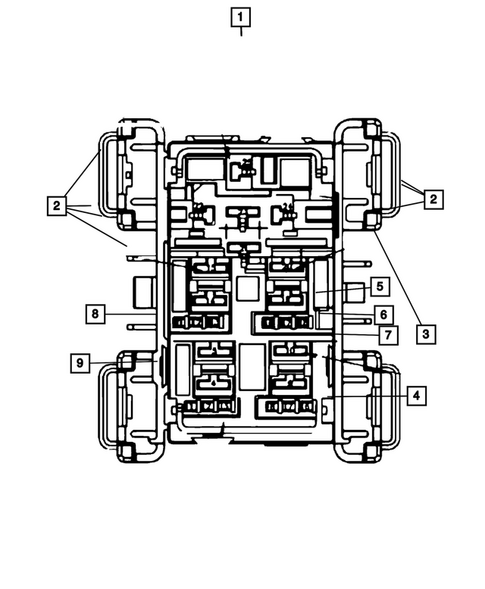 Power Distribution Center, Fuse Block, Junction Block, Relays and Fuses for 2011 Jeep Grand Cherokee #1