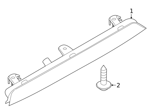 High Mounted Stop Lamp for 2008 Audi Q7 #0