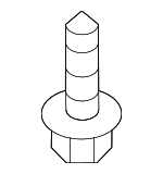 N91234001 - Body: Bumper Cover Support Rail Bolt for Audi Image