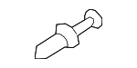 N91234001 - Body: Bumper Cover Support Rail Bolt for Audi Image