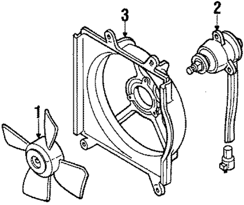 Fan for 1990 Toyota Corolla #0