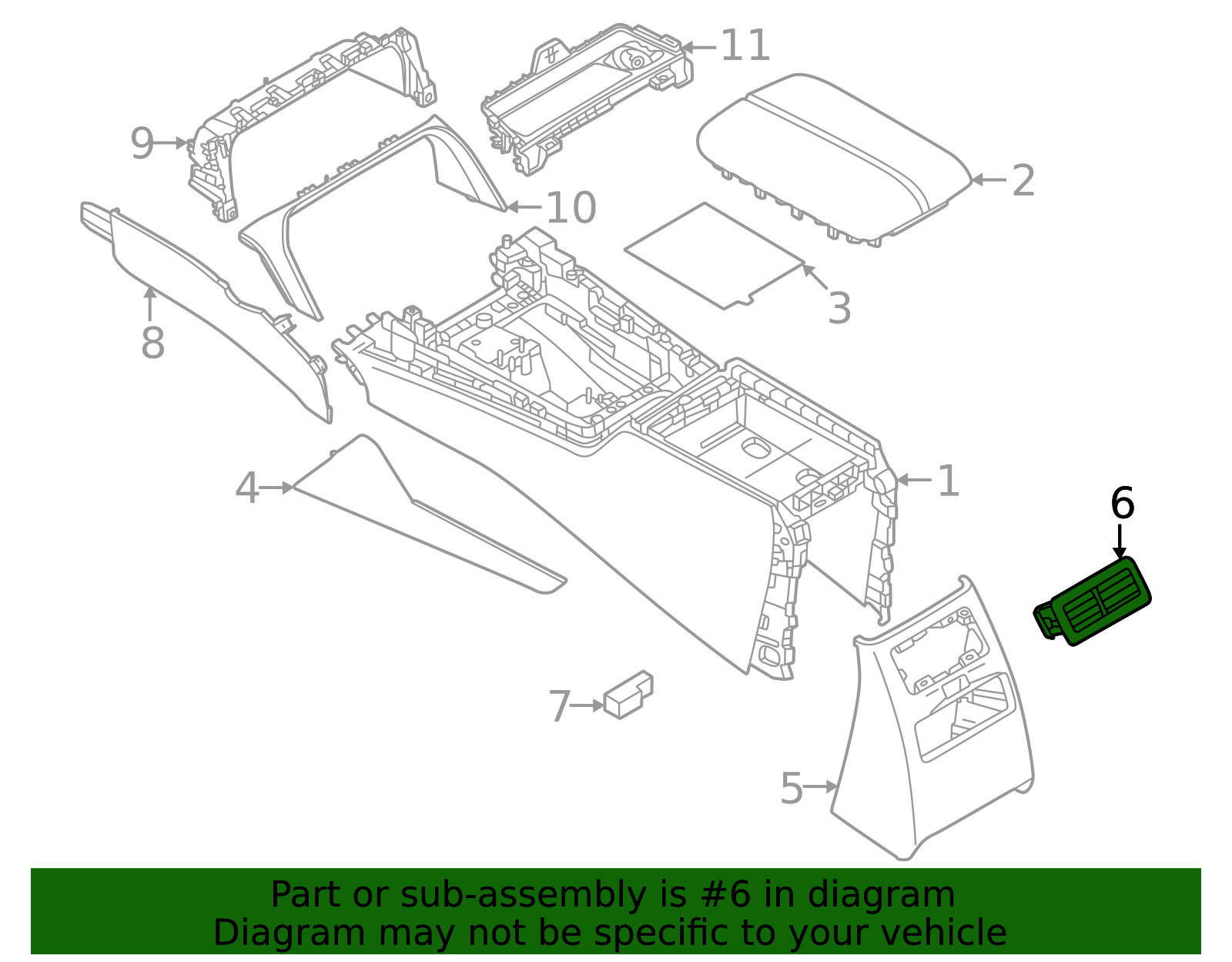 KJG2-64-91X-02 - Console Air Vent - 2024-2025 Mazda | Mazda Swag