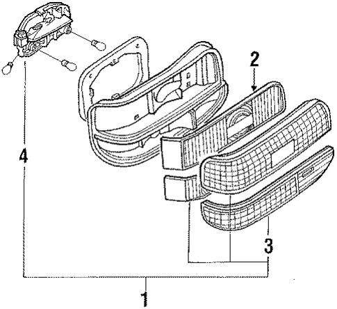 Combination Lamps for 1989 Mercury Tracer #0