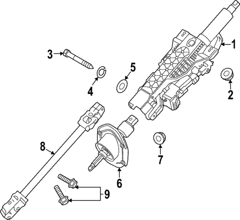 Steering Column Assembly for 2024 Genesis GV80 #0