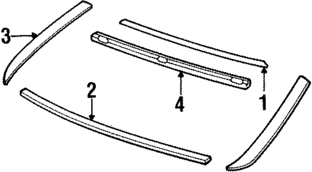 9154227 - : Windshield Molding for Volvo Image
