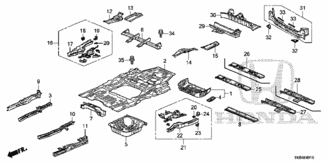 Floor Panels for 2016 Honda Odyssey #0