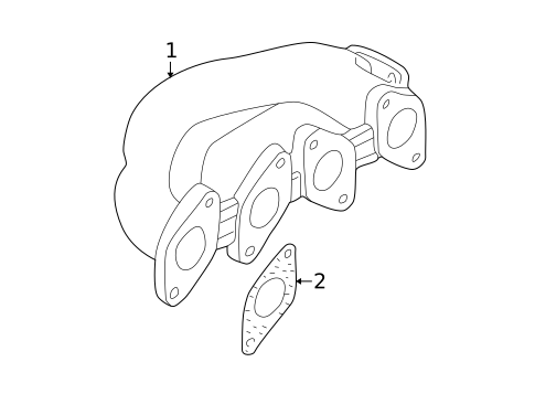 Exhaust Manifold for 2005 Volkswagen Passat #0