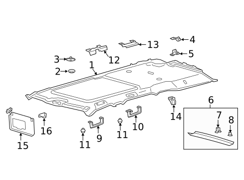 Interior Trim - Roof for 2018 Lincoln Navigator #0