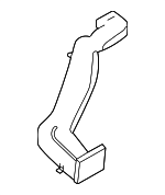 LR129885 - Body: Lower Duct for Land Rover: Defender 110, Defender 130, Defender 90 Image