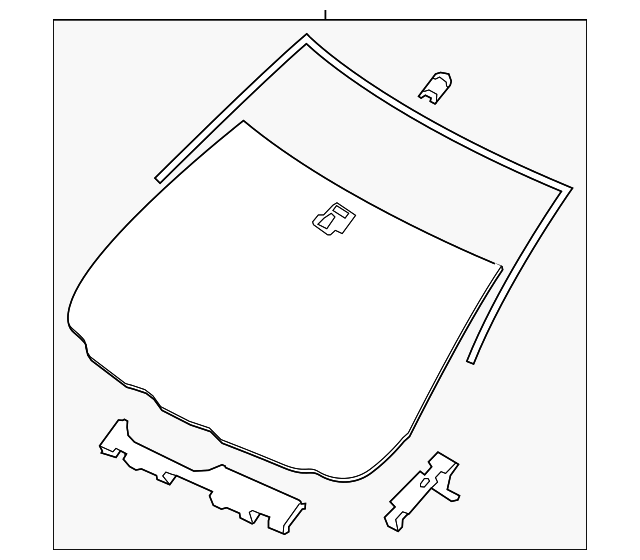 オーダーぺージ 2016-2017 Mazda CX-3 Windshield DB4M-63-900A | OEM Parts Online