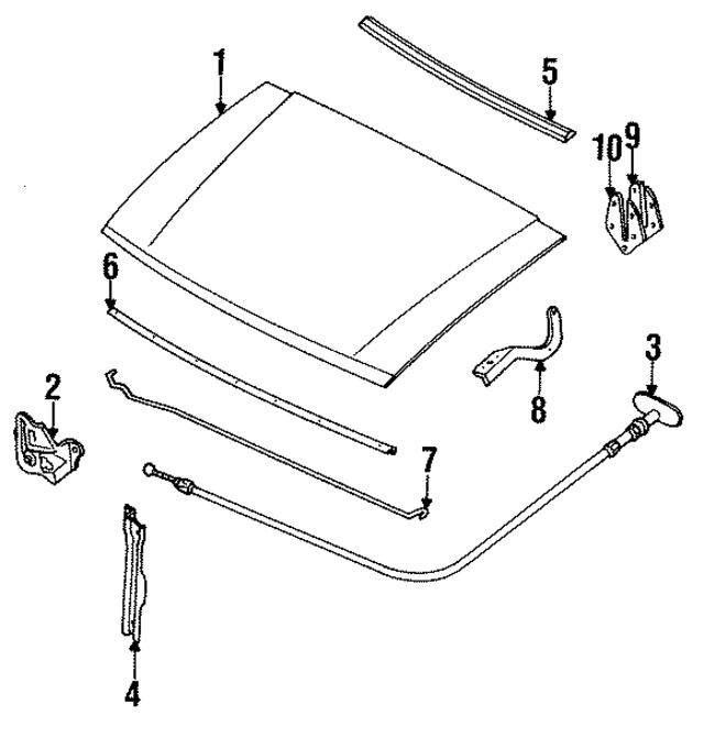 UB3952510A - : Support Rod for Mazda Image