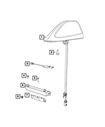 1YG05PTEAB - Electrical: Base Cable And Bracket Antenna for Mopar Image