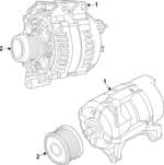 R8271770AA - : Alternator for Ram: ProMaster 1500, ProMaster 2500, ProMaster 3500 Image