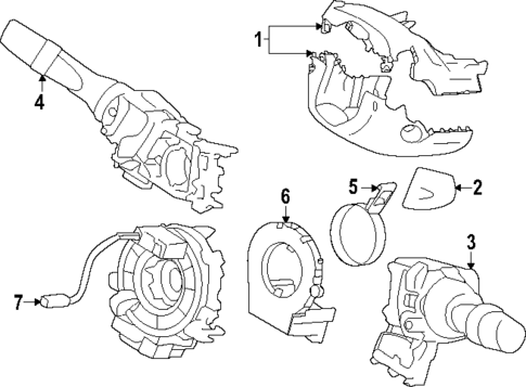 Shroud, Switches & Levers for 2024 Subaru Impreza #0