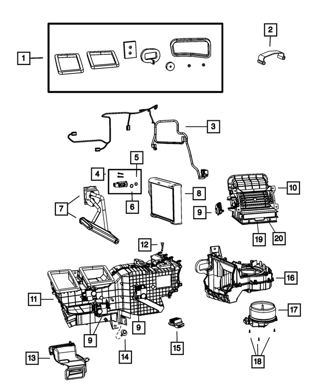 4874425 - Air Conditioners and Heaters: Spring Clip for Mopar Image