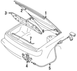 6540065E00 - : Hinge for Nissan: Stanza Image