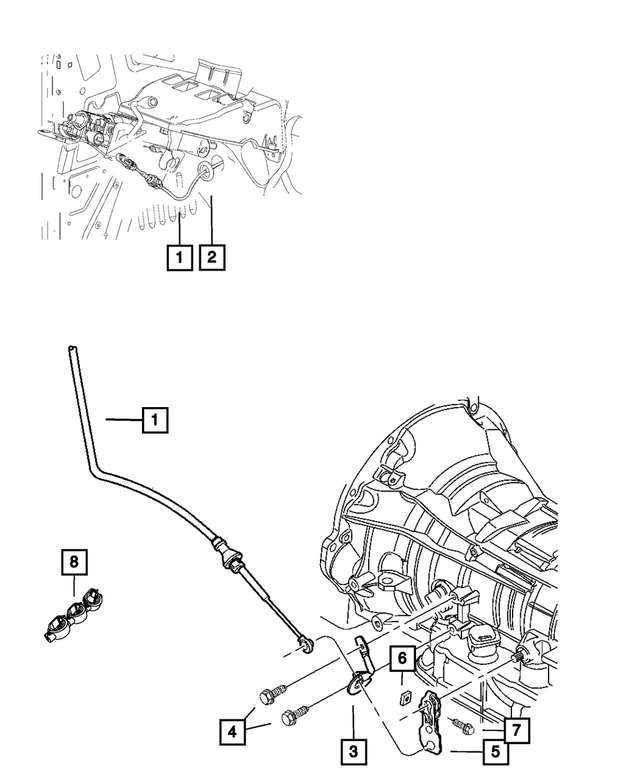 6511861AA - 65RFE; 6-Speed; Automatic Transmission: Nut for Mopar Image