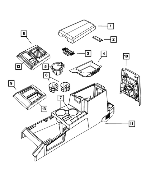Consoles for 2012 Jeep Liberty #0