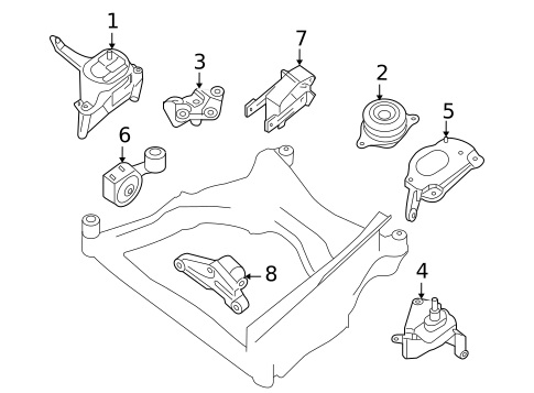 Engine & Trans Mounting for 2009 Nissan Altima #1