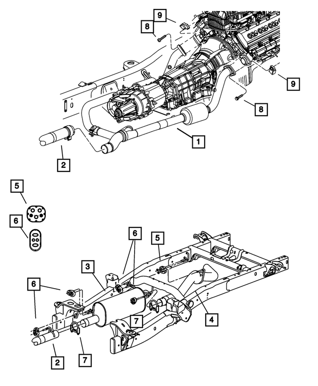 6104422AA - Exhaust: Hex Head Bolt And Washer for Mopar Image image
