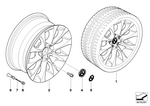 36116768855 - : Light Alloy Rim 36907111 for BMW Image
