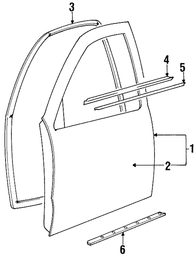 K01F59020B - : Door Assembly for Kia Image